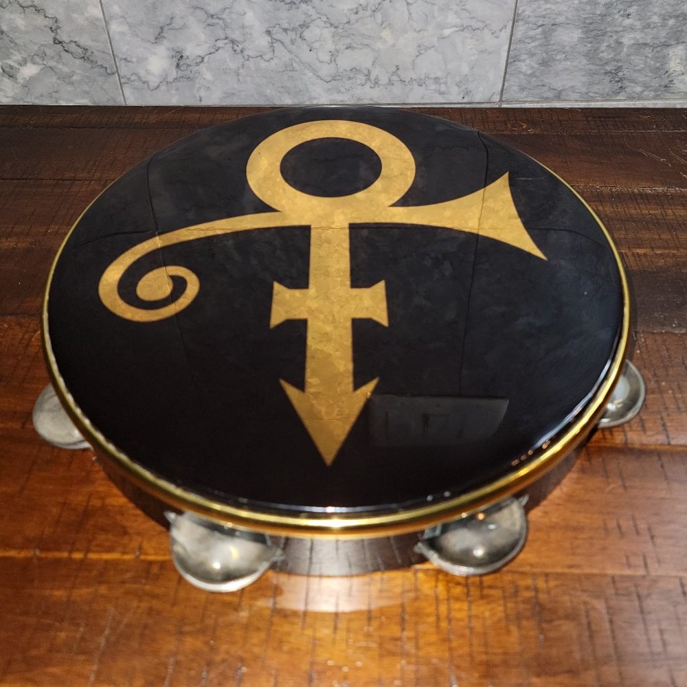 Prince Tour Love Symbol Tambourine collectible from MSG, NYC 2010, Rare